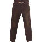 Braune MAC Jeans Carrie Pipe Straight Leg Jeans aus Denim für Damen Weite 44 