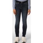 Reduzierte Blaue MAC Jeans Slim Fit Jeans aus Denim für Damen Größe S Weite 38, Länge 28 