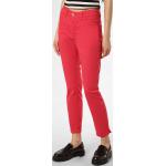 Pinke Unifarbene MAC Jeans Slim Fit Jeans aus Denim für Damen Größe XS Weite 34, Länge 28 