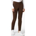 Reduzierte Schokoladenbraune Unifarbene MAC Jeans Skinny Jeans aus Denim für Damen Größe XS Weite 44, Länge 34 