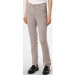 Graue Unifarbene MAC Jeans 5-Pocket Jeans aus Denim für Damen Größe XS Weite 44, Länge 30 