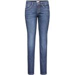 Dunkelblaue MAC Jeans Carrie Pipe 5-Pocket Jeans aus Denim für Damen Länge 28 