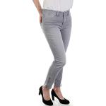 Reduzierte Silbergraue MAC Jeans Dream Slim Fit Jeans aus Denim für Damen Weite 42 