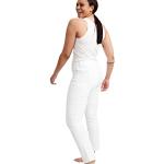 Reduzierte Weiße MAC Jeans Dream Straight Leg Jeans aus Denim für Damen Weite 44 