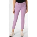 Fliederfarbene Unifarbene MAC Jeans Slim Fit Jeans aus Denim für Damen Größe XS Weite 34 