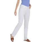 Weiße MAC Jeans Dream Straight Leg Jeans aus Denim für Damen Größe XS Weite 38 