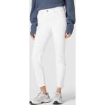 Weiße MAC Jeans Dream Slim Fit Jeans mit Reißverschluss aus Denim für Damen Größe XS Weite 34 
