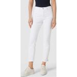 Weiße MAC Jeans Dream Summer Slim Fit Jeans mit Reißverschluss aus Baumwollmischung für Damen Größe M Weite 40, Länge 28 