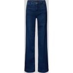 Blaue Loose Fit MAC Jeans 5-Pocket Jeans mit Reißverschluss aus Baumwollmischung für Damen Größe XS Weite 34, Länge 32 