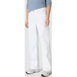 Weiße Loose Fit MAC Jeans Dream Straight Leg Jeans mit Reißverschluss aus Denim für Damen Größe XS Weite 36, Länge 32 