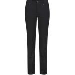 Schwarze MAC Jeans Melanie Straight Leg Jeans mit Reißverschluss aus Denim für Damen Größe S 