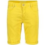 Gelbe Jeans-Bermudas aus Denim für Herren Größe L 
