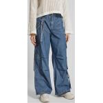 Blaue Loose Fit MAC Jeans Baggy Jeans & Loose Fit Jeans mit Reißverschluss aus Baumwolle für Damen Größe XS 