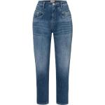 Indigofarbene Atmungsaktive MAC Jeans Stretch-Jeans aus Denim für Damen Größe M 