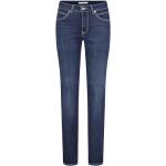 Blaue MAC Jeans Melanie Skinny Jeans aus Baumwolle für Damen Größe XXL 