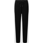 Schwarze Unifarbene MAC Jeans Freizeithosen aus Polyester für Damen Größe XXL Weite 40 