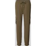 Olivgrüne Unifarbene MAC Jeans Freizeithosen aus Polyester für Damen Größe XXL Weite 40 