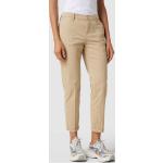 Beige MAC Jeans 7/8-Hosen mit Reißverschluss aus Baumwolle für Damen Größe M 
