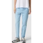 Hellblaue MAC Jeans 7/8-Hosen mit Reißverschluss aus Baumwolle für Damen Größe M 