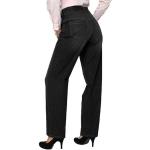 Schwarze MAC Mode Gracia Straight Leg Jeans aus Baumwolle für Damen Weite 34, Länge 34 