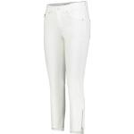 Weiße Bestickte MAC Jeans Slim Fit Jeans aus Denim für Damen Größe M Weite 42 
