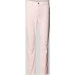 Pinke Unifarbene MAC Jeans Dream Summer 5-Pocket Hosen aus Baumwollmischung für Damen Größe L Länge 28 