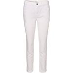 Reduzierte Weiße Unifarbene MAC Jeans Angela Slim Fit Jeans aus Baumwolle für Damen Größe XXL Weite 44 