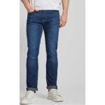 Dunkelblaue MAC Jeans Arne Slim Fit Jeans aus Baumwollmischung für Herren Weite 36, Länge 32 