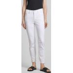 Weiße MAC Jeans Slim Fit Jeans aus Baumwollmischung für Damen Größe M Weite 40, Länge 28 