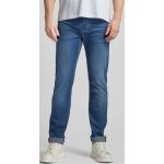 Blaue MAC Jeans Arne Slim Fit Jeans mit Reißverschluss aus Baumwollmischung für Herren Weite 36, Länge 34 