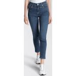 Reduzierte Sportliche MAC Jeans Slim Fit Jeans mit Reißverschluss aus Denim enganliegend für Damen 