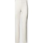 Reduzierte Offwhitefarbene Unifarbene MAC Jeans Röhrenhosen aus Polyamid für Damen Größe L Weite 44, Länge 30 