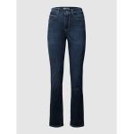 Blaue MAC Jeans Angela Straight Leg Jeans für Damen Größe XS Weite 44, Länge 30 