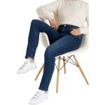 Reduzierte Dunkelblaue MAC Jeans Melanie Straight Leg Jeans aus Kunstfaser für Damen Größe XS Weite 44 