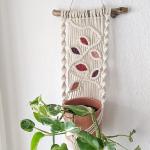 Rosa Makramee 13 cm Pflanzenampeln & Blumenampeln 27 cm Indoor 