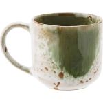 Grüne Rustikale Madam Stoltz Teetassen aus Steingut 