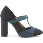 Reduzierte Schwarze Made in Italia High Heels & Stiletto-Pumps aus Leder für Damen Größe 38 mit Absatzhöhe über 9cm 