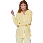 Pastellgelbe Madeleine Festliche Blusen für Damen Größe XL für den für den Sommer 