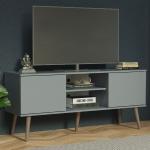 Graue Moderne TV Schränke & Fernsehschränke aus Holz 55”- 59” Breite 0-50cm, Höhe 100-150cm 