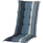 Blaue Sesselauflagen Hochlehner aus Stoff 