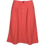 Orange Business Madness Bio Midi Nachhaltige Festliche Röcke aus Seide für Damen Größe S für den für den Sommer 