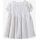 Weiße Kinderkragenkleider aus Baumwolle für Mädchen 