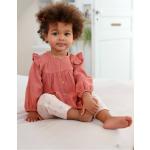 Altrosa Vertbaudet Kindermode mit Rüschen aus Baumwolle für Babys Größe 68 