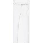 Weiße Elegante Vertbaudet Chino Hosen für Kinder mit Glitzer mit Reißverschluss aus Baumwolle Größe 86 