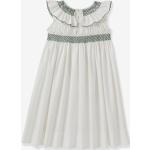 Weiße Elegante Cyrillus Kinderkleider mit Volants aus Baumwolle für Mädchen Größe 146 