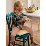 Kupferfarbene Kinderhosen mit Nieten mit Reißverschluss aus Baumwolle für Mädchen Größe 158 
