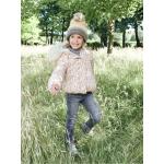 Graue Vertbaudet Kinderjeans mit Nieten mit Reißverschluss aus Baumwolle für Mädchen Größe 104 