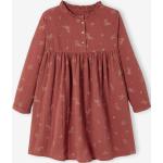 Gepunktete Langärmelige Kinderkleider mit Volants mit Knopf für Mädchen Größe 146 für den für den Winter 