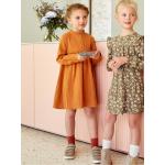 Reduzierte Langärmelige Vertbaudet Kinderkleider mit Volants mit Knopf für Mädchen Größe 152 für den für den Winter 