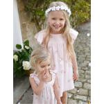 Pinke Bestickte Vertbaudet Bestickte Kinderkleider für Mädchen Größe 146 